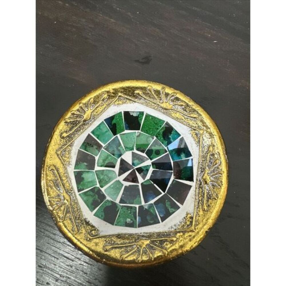 Vintage Dish Plate Tile Round‎ Small Trinket Plate.